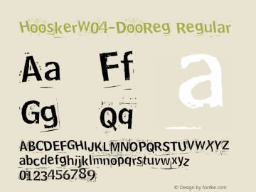 Hoosker W04 Doo Reg Version 1.1图片样张