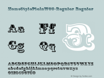 Home Style Plain W05 Regular Version 1.80 Font Sample