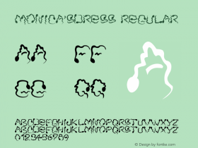 Monica'sDress Regular Fish Dicks Monica's Dress 4/12/99 Font Sample