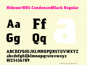 Hideout W05 Condensed Black Version 1.00图片样张