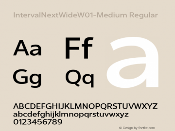 Interval Next Wide W01 Medium Version 1.00图片样张