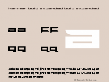 Harrier Bold Expanded Bold Expanded 1图片样张