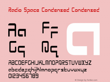 Radio Space Condensed Condensed 2图片样张