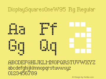 Display Squares One W95 Regular Version 1.00图片样张