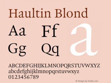 Haultin-Blond Version 1.004图片样张