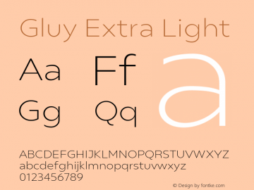Gluy Extra Light 1.000图片样张