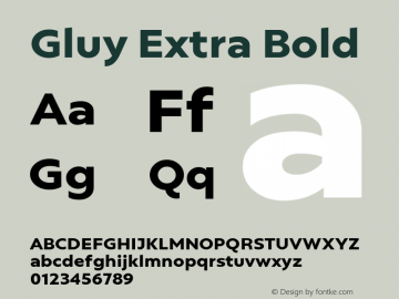 Gluy Extra Bold 1.000图片样张