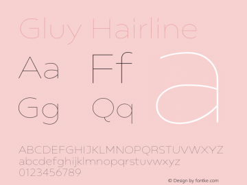 Gluy Hairline 1.000图片样张