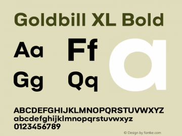 Goldbill XL Bold 1.000图片样张