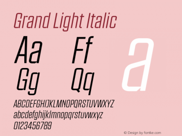 Grand Light Italic 1.103图片样张