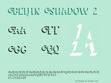 Beijin Shadow 2 Version 1.000;hotconv 1.0.109;makeotfexe 2.5.65596 Font Sample
