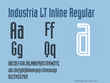 Industria LT Inline Regular Version 6.1; 2002图片样张