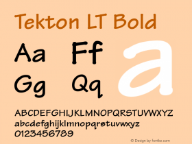 Tekton LT Bold Version 6.1; 2002图片样张