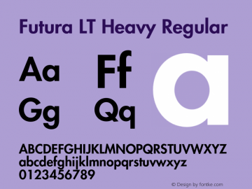 Futura LT Heavy Regular 006.000图片样张