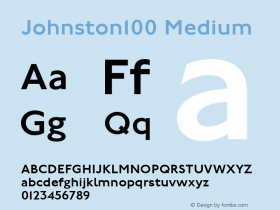 Johnston100 Medium Version 1.00图片样张