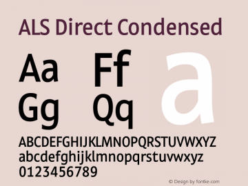 ALSDirect-Condensed Version 1.000图片样张