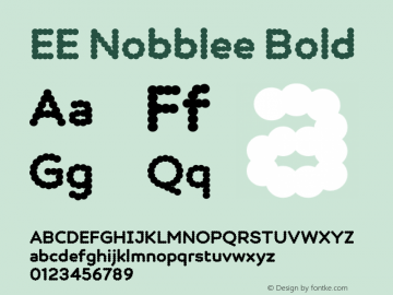 EE Nobblee Bold Version 001.001图片样张