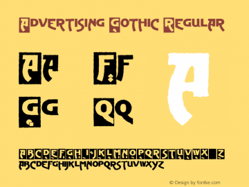 Advertising Gothic 001.001图片样张