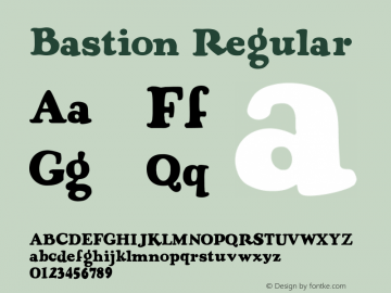 Bastion 001.000 Font Sample