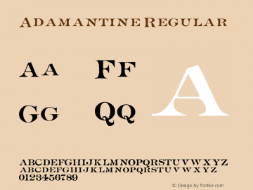 Adamantine 001.000 Font Sample