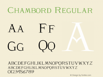 Chambord 001.000 Font Sample