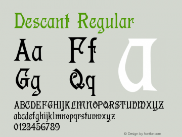 Descant 001.000 Font Sample