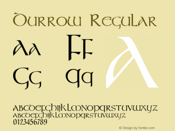 Durrow 001.000 Font Sample