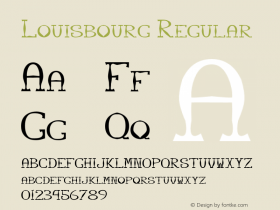 Louisbourg 001.000 Font Sample