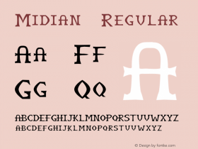 Midian 001.000 Font Sample