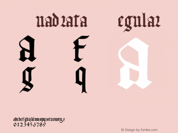 Quadrata 001.000 Font Sample