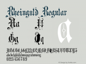 Rheingold 001.000 Font Sample