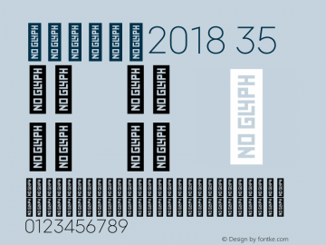 Mitype2018 35 Version 2.000;PS 002.000;hotconv 1.0.88;makeotf.lib2.5.64775图片样张