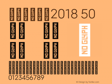 Mitype2018 50 Version 2.000;PS 002.000;hotconv 1.0.88;makeotf.lib2.5.64775图片样张