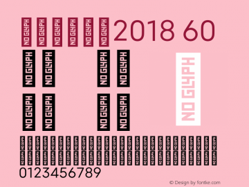 Mitype2018 60 Version 2.000;PS 002.000;hotconv 1.0.88;makeotf.lib2.5.64775图片样张