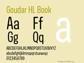 GoudarHL-Book Version 1.10 Build 0117 Font Sample