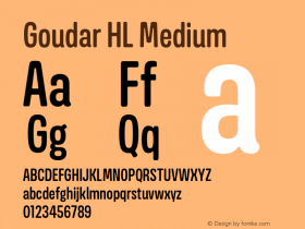 GoudarHL-Medium Version 1.10 Build 0117 Font Sample