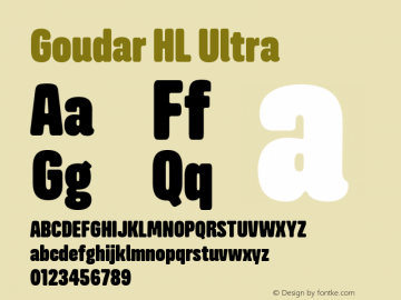 GoudarHL-Ultra Version 1.10 Build 0117 Font Sample