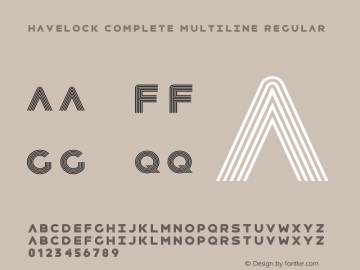 Havelock Complete Multiline Version 1.000;PS 001.000;hotconv 1.0.88;makeotf.lib2.5.64775 Font Sample