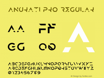 Anurati Pro Version 1.002;Fontself Maker 3.1.2 Font Sample