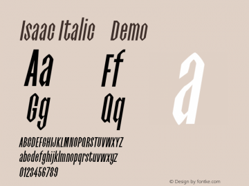 Isaac Italic Demo 0.1.0图片样张