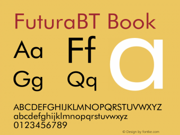 FuturaBT-Book Version 3.10, build 19, s3图片样张