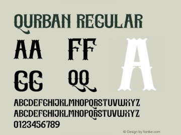 Qurban Regular Version 1.000 Font Sample