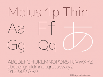 Mplus 1p Thin Version 1.000图片样张