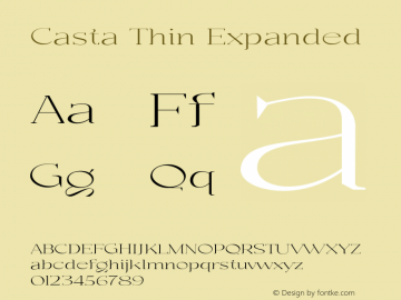 Casta-ThinExpanded Version 1.000图片样张