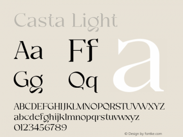 Casta-Light Version 1.000图片样张