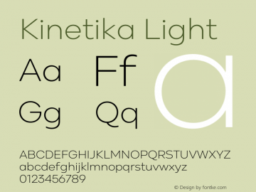 Kinetika Light Version 1.001;hotconv 1.0.109;makeotfexe 2.5.65596图片样张