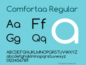 Comfortaa-Regular Version 2.001; ttfautohint (v1.4.1) Font Sample