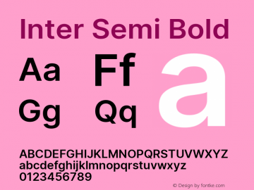 Inter Semi Bold Version 3.015;git-7f5c04026图片样张