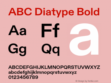 ABCDiatype-Bold Version 1.100;UI图片样张