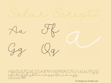 Salve-Script2 Version 1.000图片样张